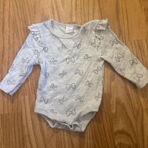 Disney Gray Bodysuit with Bow Pattern